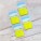 BLOCK DE NOTAS ADHESIVADO FLUOR TRANSPARENTE