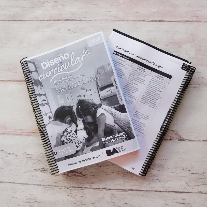 Libro Diseño Curricular Nivel Inicial 2025 CABA sala de 4 y 5 años