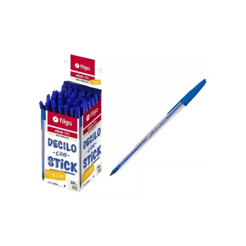 Lapiceras Stick 026 Smile Cajax50 FILGO