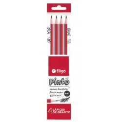 Lapiz Negro Pack x4