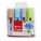 Resaltador Text marker pastel Retro  punta Biselada x4