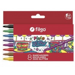 Marcadores 2220 Glitter x 8