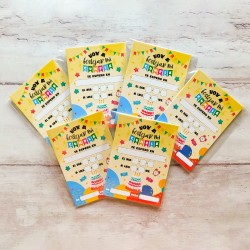 TARJETA DE INVITACION  PARA CUMPLE X 10 Unidades