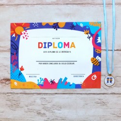 DIPLOMA-MEDALLA CON VINILO...