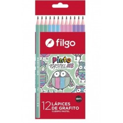 Lapiz Negro Cuerpo pastel x12
