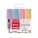 Resaltador Text marker Galaxy pastel  punta Biselada x4