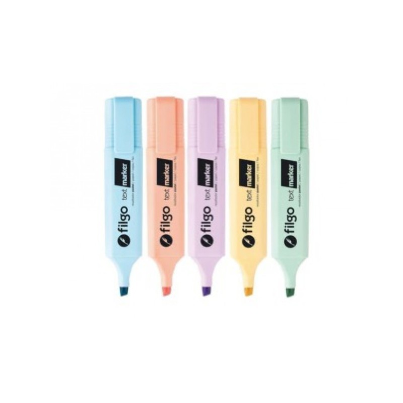 Resaltador Text Marker Colores Pasteles por Unidad FILGO