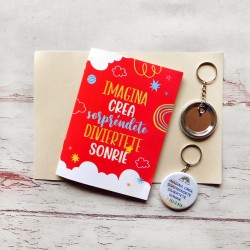 Cuaderno Abrochado + llavero