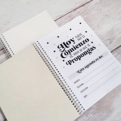 AGENDA PERPETUA TAMAÑO A5 B&N Sublimable