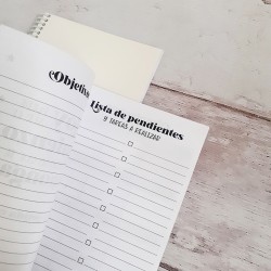 AGENDA PERPETUA TAMAÑO A5 B&N Sublimable