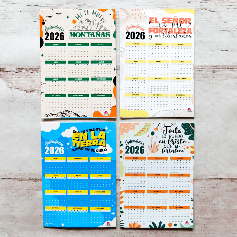 RELIGIOSO CALENDARIO 10X14 CON IMAN