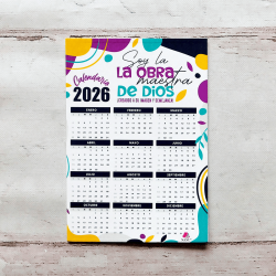 RELIGIOSO CALENDARIO 10X14 CON IMAN