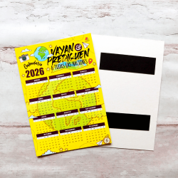 RELIGIOSO CALENDARIO 10X14 CON IMAN