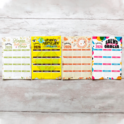 RELIGIOSO CALENDARIO 10X14 CON IMAN