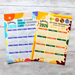 RELIGIOSO CALENDARIO 10X14 CON IMAN