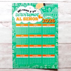 RELIGIOSO CALENDARIO A3 PARA COLGAR