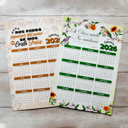 RELIGIOSO CALENDARIO A3 PARA COLGAR