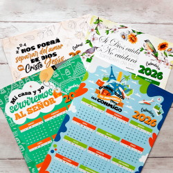 RELIGIOSO CALENDARIO A3 PARA COLGAR
