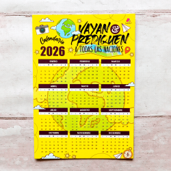 RELIGIOSO CALENDARIO 20X14 CON IMAN