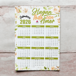 RELIGIOSO CALENDARIO 20X14 CON IMAN