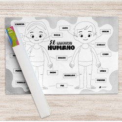 CAJA DE 5 LAMINAS GIGANTE PARA COLOREAR