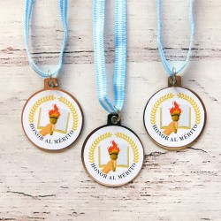 MEDALLA MAS CINTA MENCIONES ESPECIALES VINILO