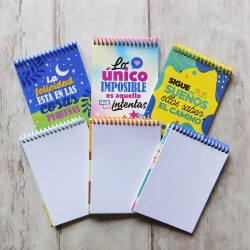 ANOTADORES CON FRASES MOTIVADORAS Conv.