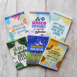 ANOTADORES CON FRASES MOTIVADORAS Conv.