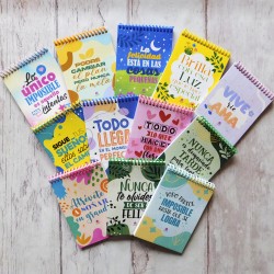 ANOTADORES CON FRASES MOTIVADORAS Conv.