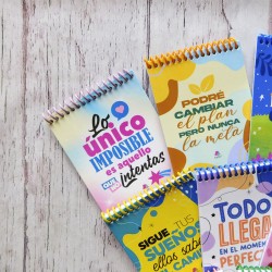 ANOTADORES CON FRASES MOTIVADORAS Conv.