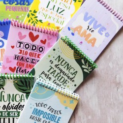 ANOTADORES CON FRASES MOTIVADORAS Conv.