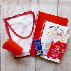 KIT ESCOLAR PARA JARDIN 9 UTILES