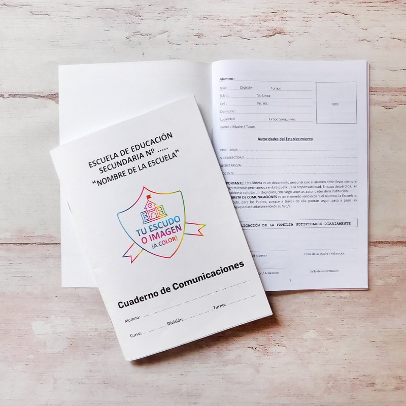 CUADERNOS DE COMUNICADOS PERSONALIZADOS (12 días hábiles)