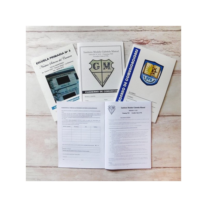 CUADERNO DE COMUNICADOS ABROCHADO A4 44 PAG (12 días hábiles)