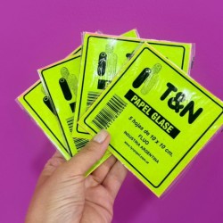 PAPEL GLASE FLUO X 10 HOJAS