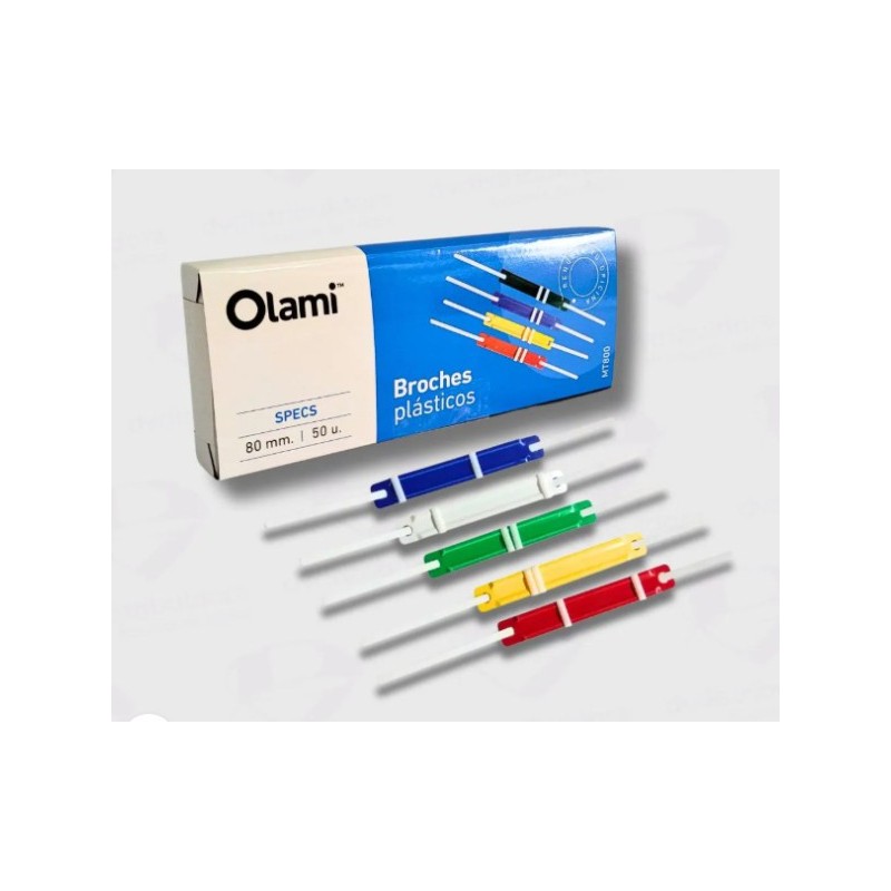 BROCHES PLASTICOS NEPACO CAJA X 50