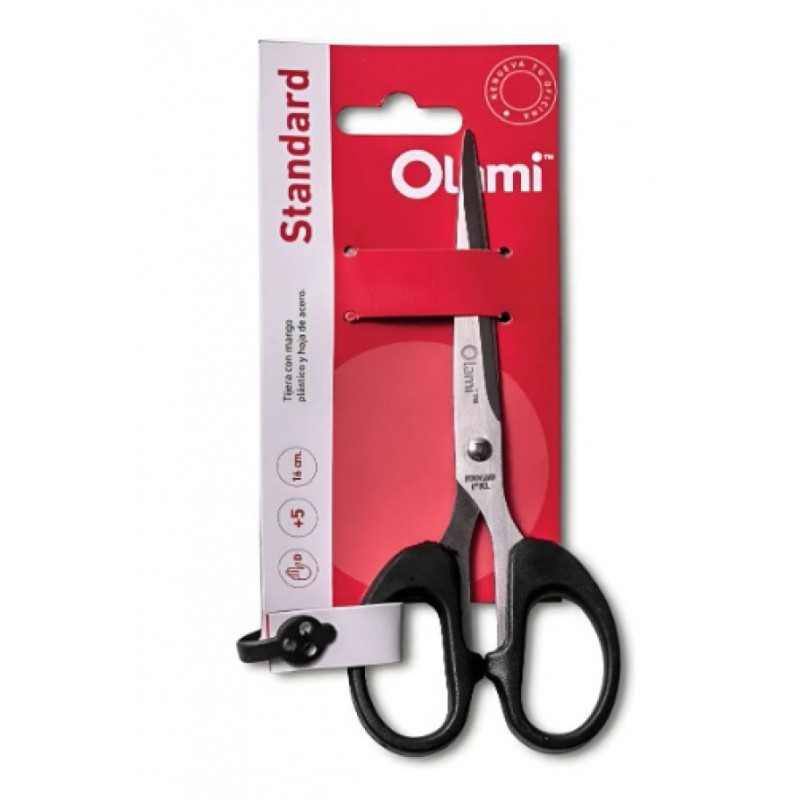 Tijera 16 CM Mango plastico y Hoja de Acero