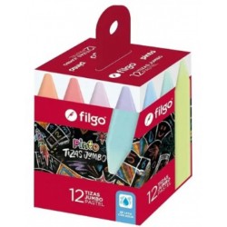 Tizas Jumbo Pastel x 12