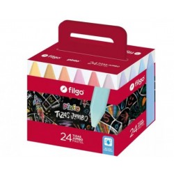 Tizas Jumbo Pastel x 24